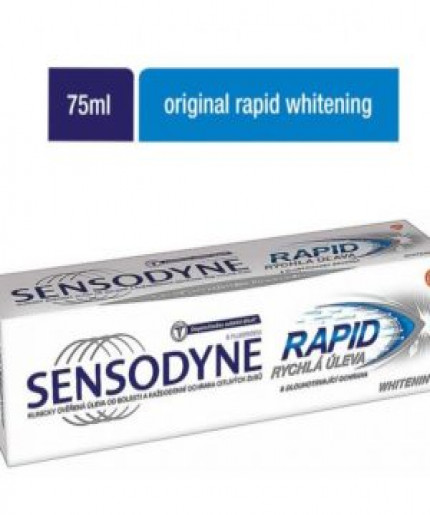 Sensodyne Rapid Whitening Toothpaste - 75ml: Get Fast Relief for Sensitive Teeth!