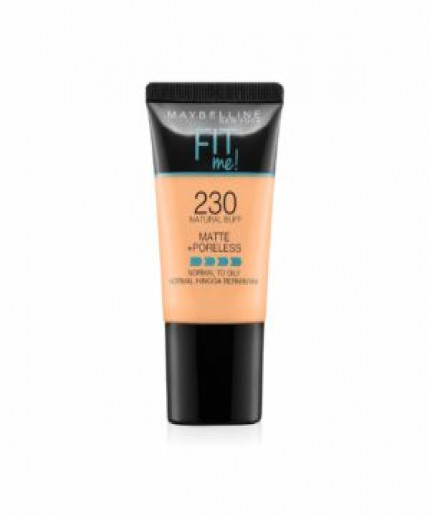 Maybelline New York Fit Me Matte+Poreless Liquid Foundation Tube - 230 Natural Buff (30ml) | Buy Online