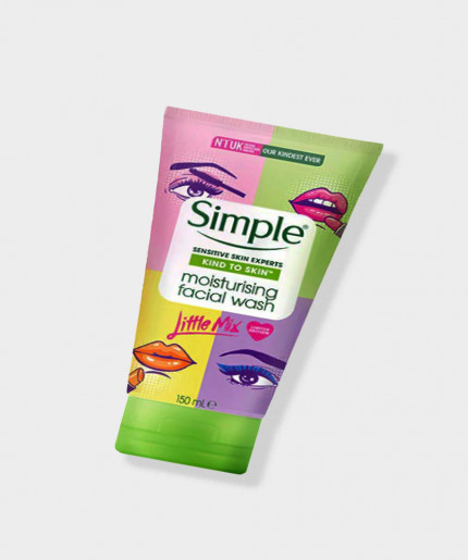 Simple X Little Mix Moisturizing Facial Wash 150ml: Nourish Your Skin with This Hydrating Cleanser