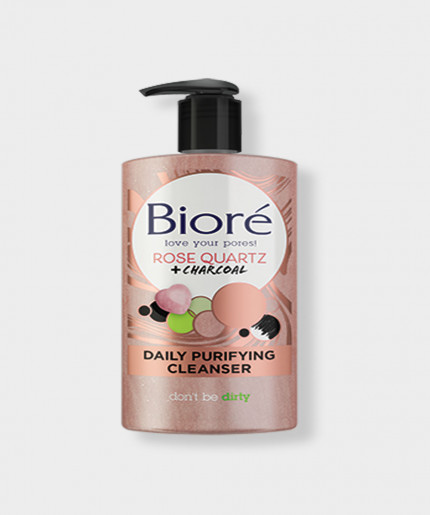BIORÉ® Rose Quartz Charcoal Daily Purifying Cleanser: Your Secret to Clean and Radiant Skin!