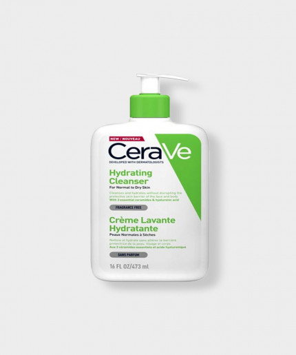 CeraVe Hydrating hyaluronic acid plumping cleanser for normal to dry skin 473ml