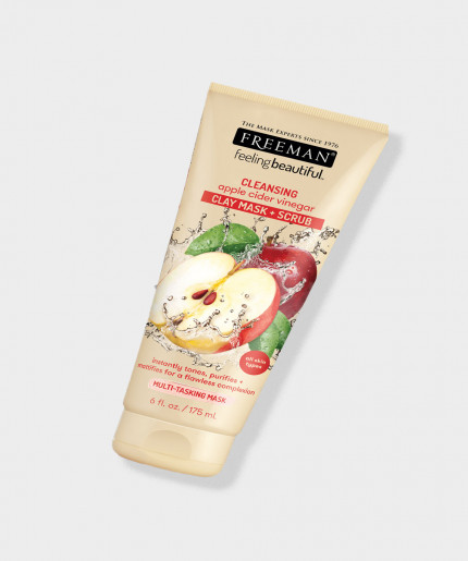 Freeman Facial Apple Cider Vinegar 4-In-1 Foaming Clay: Detoxify, Exfoliate, Cleanse & Refresh