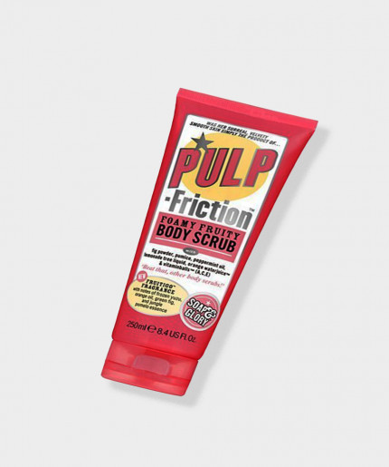 Soap & Glory Pulp-Friction Foamy Fruity Body Scrub: Exfoliating Bliss for Smooth, Radiant Skin.