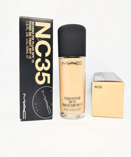 M.A.C Studio Fix Fluid SPF15 Foundation in NC35: Get Flawless Coverage and Sun Protection