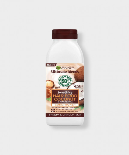 Garnier Ultimate Blends Smoothing Hair Food Coconut Conditioner For Frizzy Hair 350ml