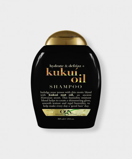 OGX Kukui Oil Shampoo 385ml｜ Hydrate + Defrizz Shampoo｜ OGX Shampoo