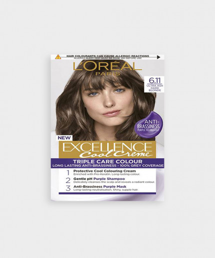 Loreal Paris - Color Excellence Cool Creme - 6.11 Dark Ash Blonde