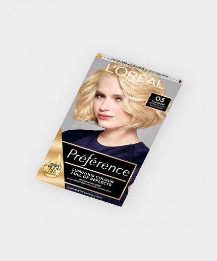 L'Oreal Preference 03 Glasgow Very Very Light Ash Blonde