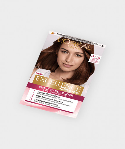 Excellence Creme 4.54 Dark Copper Mahogany Hair Dye