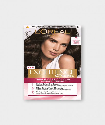 Excellence Creme 3 Natural Darkest Brown Hair Dye