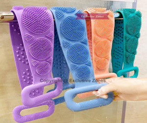 Silicone Body Scrubber Belt Double Side Uses