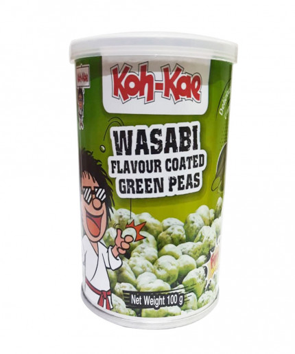 Koh-Kae Wasabi Coated Green Peas | Spicy and Crunchy Snack | 100g Pack