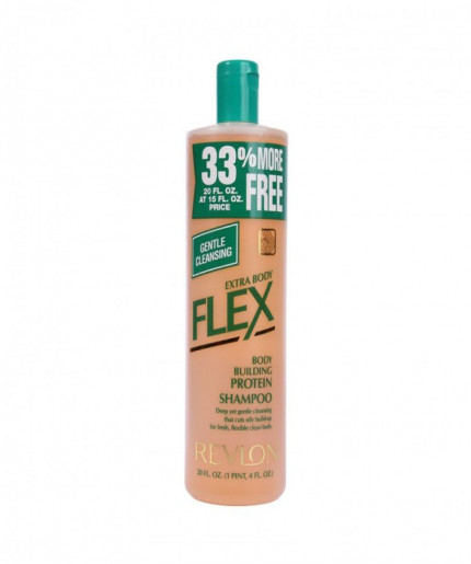 Revlon Flex Body Building Protein Shampoo - Extra Body: Boost Volume and Strength for Healthier Hair