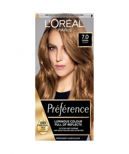 L'Oreal Paris Preference Permanent Hair Colour Vienna Blonde 7.0
