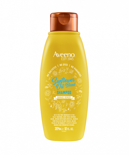 Aveeno Sunflower Oil Blend Shampoo For Dry Damaged Hair Estd 1945