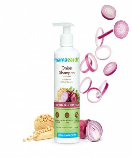 Mamaearth Onion Shampoo: Effective 400ml Hair Fall Control Solution