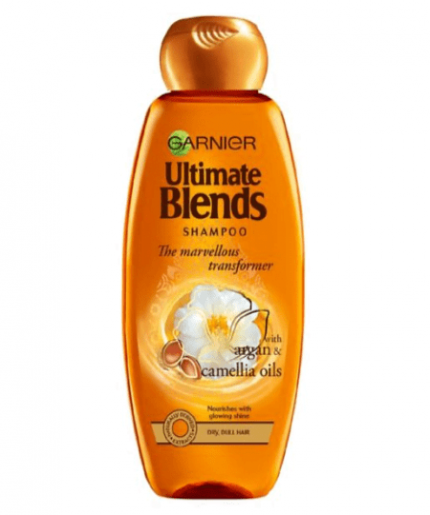Garnier Ultimate Blends Marvellous Transformer Argan Oil & Camellia Oil Shiny Hair Shampoo 360ml