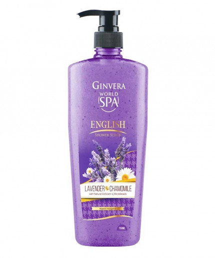 Ginvera World Spa Lavender & Chamomile English Shower Scrub 750ML