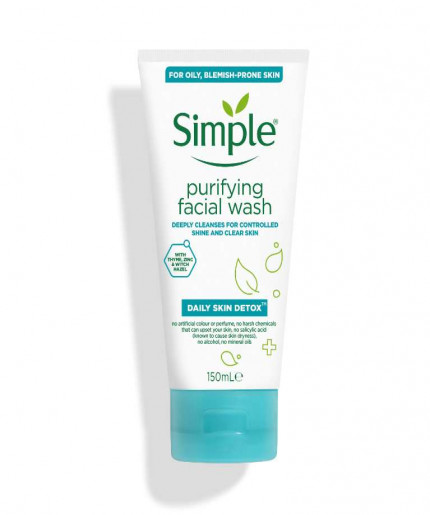 Simple Daily Skin Detox Purifying Face Wash - 150ml: A Gentle and Effective Cleanser for Skin Detoxification
