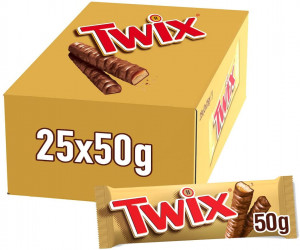 Twix Chocolate Bar 25pcs – Crunchy Caramel Milk Chocolate