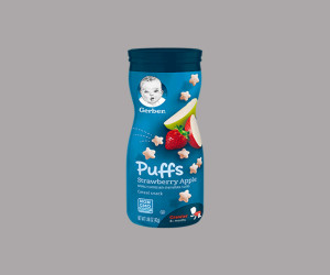Gerber Strawberry Apple Puffs 42gm