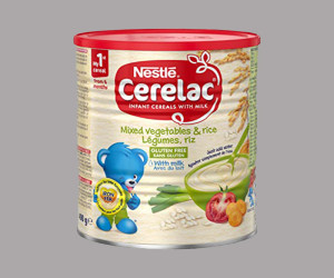 Nestle Cerelac Mixed Vegetables & Rice with milk 400gm