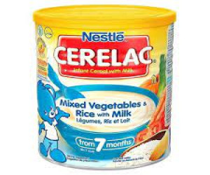Nestle Cerelac Mixed Vegetables & Rice with milk 400gm | Best Quality Switzerland Nestle Cerelac Mixed Vegetables & Rice