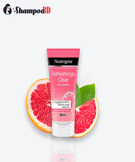 Neutrogena Refreshingly Clear Daily Exfoliator with Pink Grapefruit & Vitamin C (Oil Free) - 150ml | Shop Now!