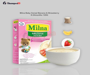 Milna Baby Cereal Banana & Strawberry 6-24months 120G