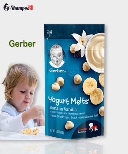 Gerber Yogurt Melts Banana Vanilla 28G