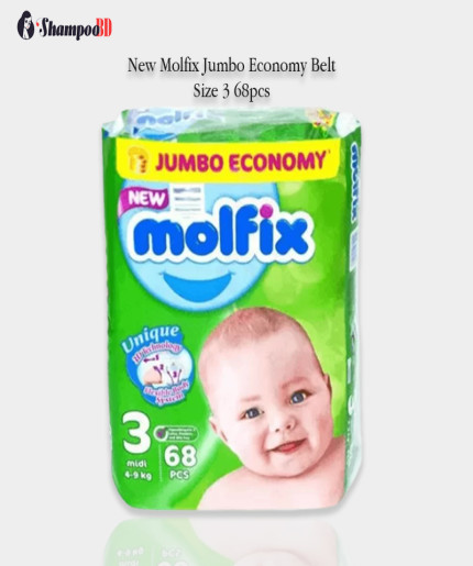 New Molfix Jumbo Economy Belt Size 3 68pcs