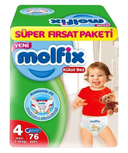 New Molfix Pants Size 4 76pcs