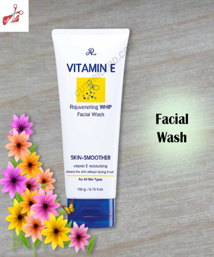 Natural White AR Vitamin E Rejuvenating WHIP Facial Wash, For Face Cleaning, Packaging Size: 190g
