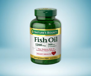 Nature's Bounty Fish Oil With Omega 3 Softgels, 1200 Mg, 200 Ct