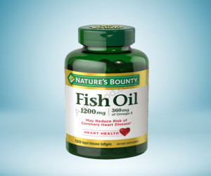 Nature’s Bounty Fish Oil, Supports Heart Health, 1200 Mg, 360mg Active Omega 3 – 120 softgels