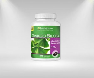 Trunature GINKGO BILOBA 120mg 340 Softgels Support Memory