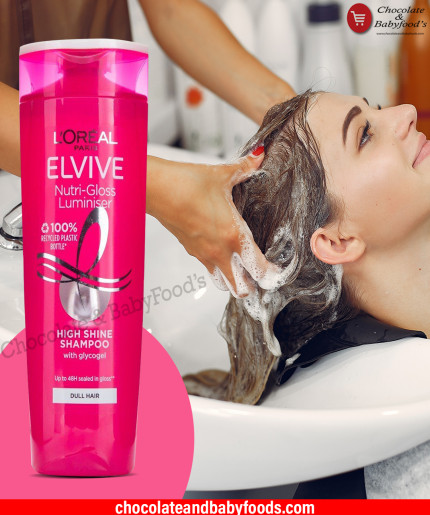 L'oreal Paris Elvive Nutri-Gloss  Shine Shampoo 400ml