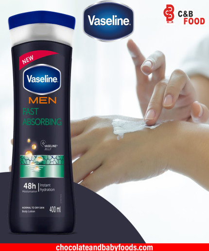 Vaseline Men Fast Absorbing Body Lotion 400ml