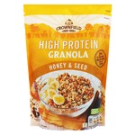Crownfield High Protein Granola Honey & Seed 400G