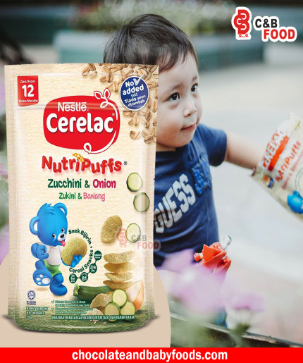 Nestle Cerelac Zucchini & Onion Nutri Puffs (From 12+ Months) 25G