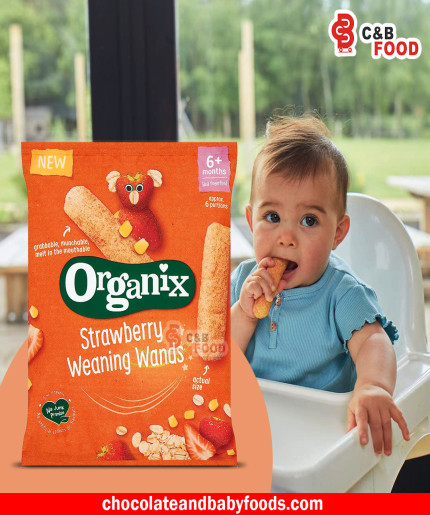 Organix Strawberry Weaning Wands 6m+ 25G