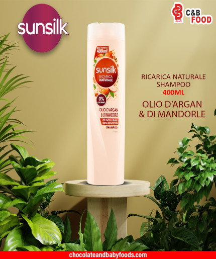 Sunsilk Ricarica Naturale Olio D' Argan & Di Mandorle Shampoo 400ml