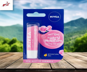 Nivea Long Lasting Moisture Soft Rose Caring Lip Balm 5.5ml