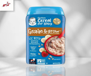 Gerber Grain & Grow Oatmeal Banana Strawberry Cereal 227gm