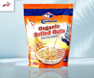 Cowhead Organic Rolled Oats (Instant Baby Oats) 500G