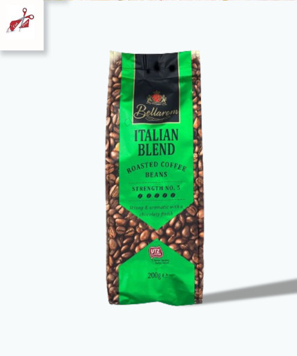 Bellarom Italian Blend Roasted Coffee Beans 200G