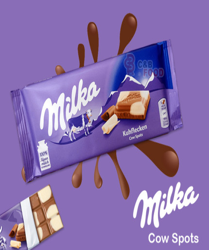 Milka Cow Spots Chocolate Bar 100g