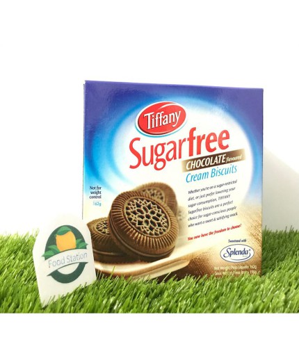 Tiffany Sugar Free Chocolate Cream Biscuits – 162g Pack of Guilt-Free Indulgence