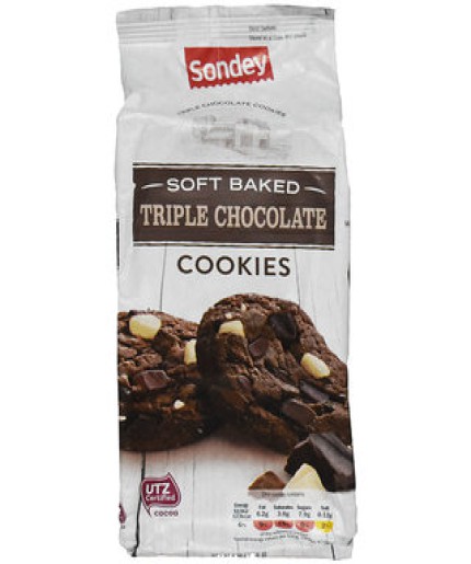 Sondey Soft Baked Triple Chocolate Cookies 210g