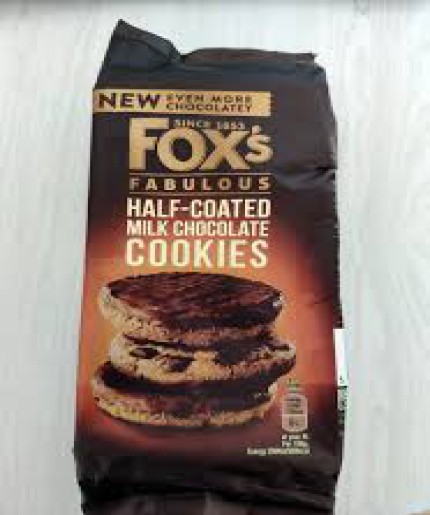 Fox's Half Coated Milk Chocolate Cookies – Rich Crunch with a Smooth Chocolate Layer